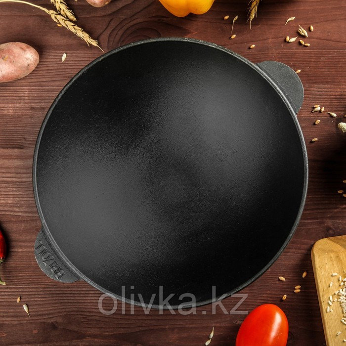 Сковорода чугунная порционная WOK, 280 х 100 мм, ТМ BRIZOLL