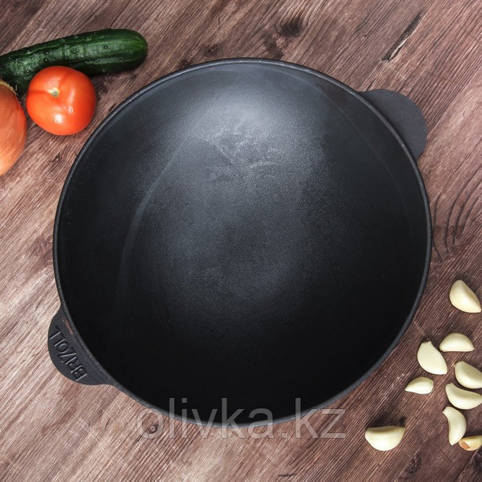 Сковорода чугунная порционная WOK, 300 х 100 мм, ТМ BRIZOLL