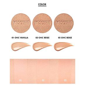 Кушон из лимитированной коллекции Moschino & Tony Moly Chic Skin Cushion SPF 50+ PA+++ (Тон 02 Chic Beige), фото 2