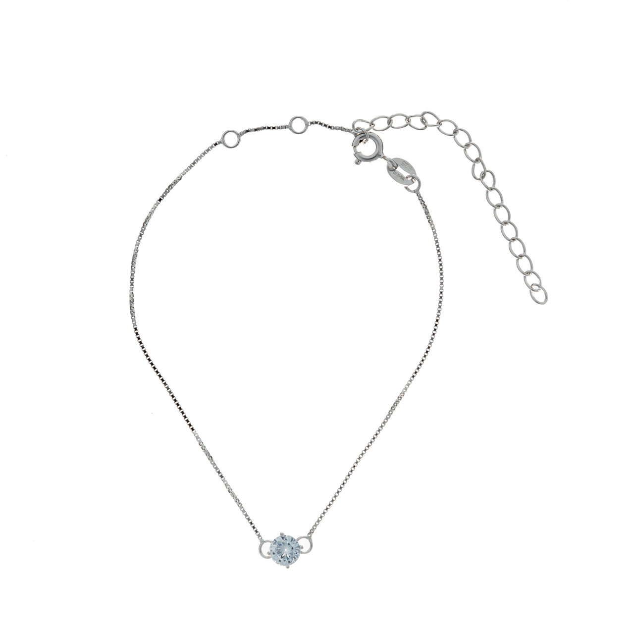 Серебряный браслет Brosh Jewellery (Серебро 925) покрытие родий,вставка фианит.