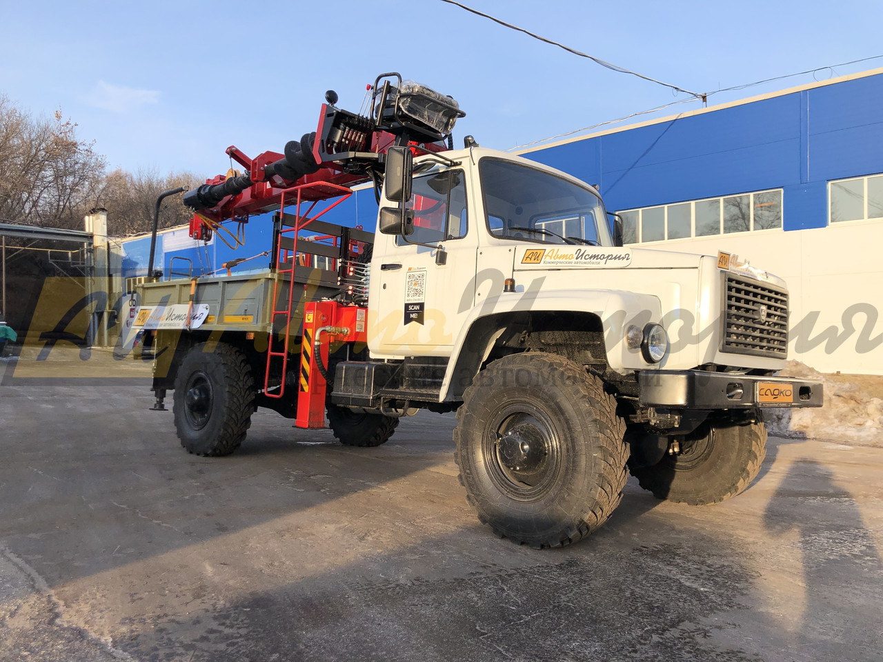 Газ 33088 "Садко". КБМ (крано бурильная машина)