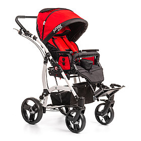 Коляска для детей с ДЦП JUNIOR PLUS пневмо колёса, складная,  20 кг, нагрузка до 40 кг, версия О