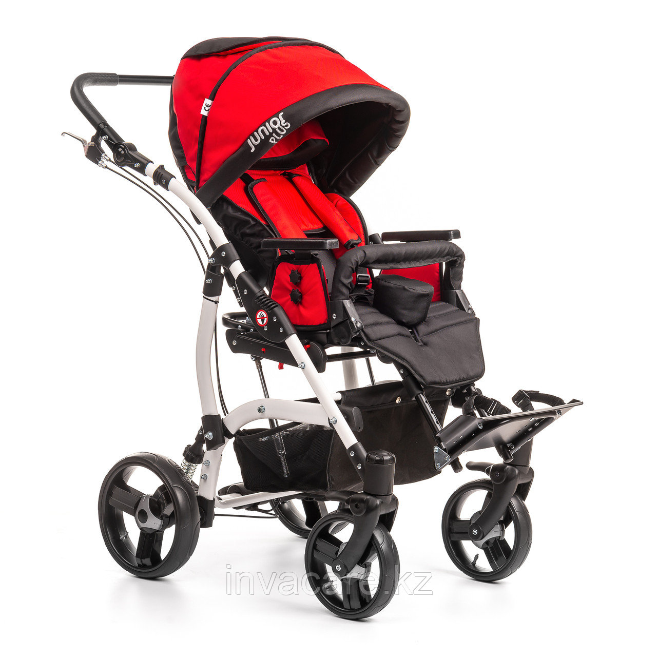 Коляска для детей с ДЦП JUNIOR PLUS литые колёса, складная, 20 кг, нагрузка до 40 кг, версия О