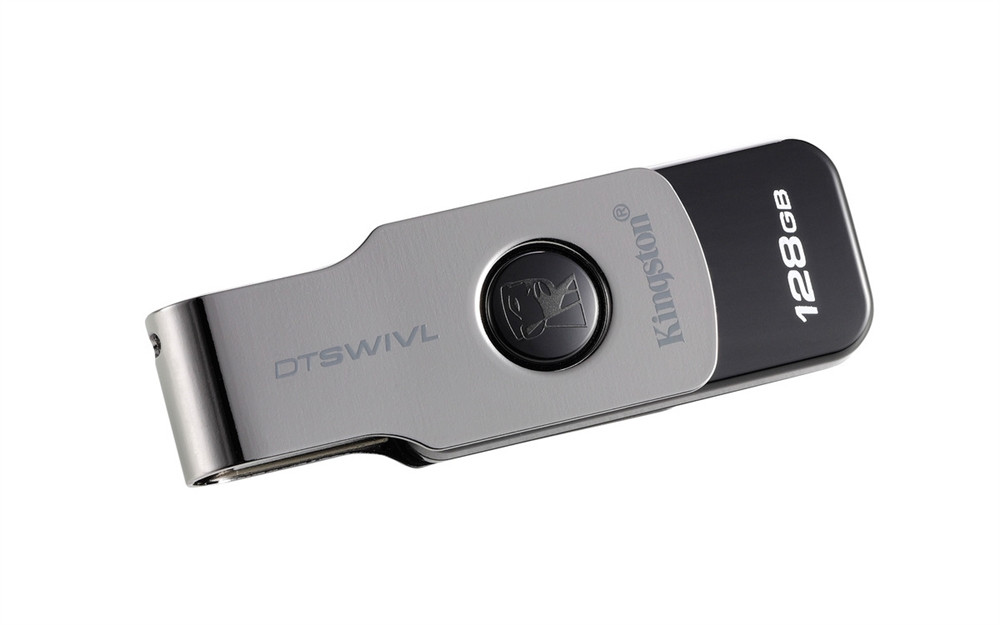 USB Флеш 128GB 3.0 Kingston DTSWIVL/128GB металл - фото 3 - id-p71526764