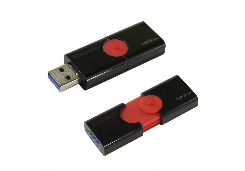 USB Флеш 128GB 3.0 Kingston DT106/128GB черный - фото 2 - id-p71529407