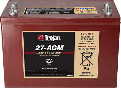 Аккумуляторная батарея TROJAN 27-AGM, фото 2