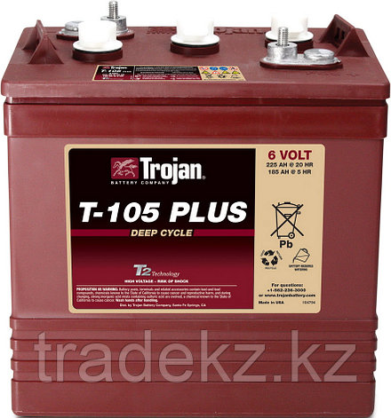 Аккумуляторная батарея TROJAN T-105+, фото 2