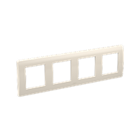 Рамка на 2+2+2+2 модуля (четырехместная), слоновая кость, RAL9001