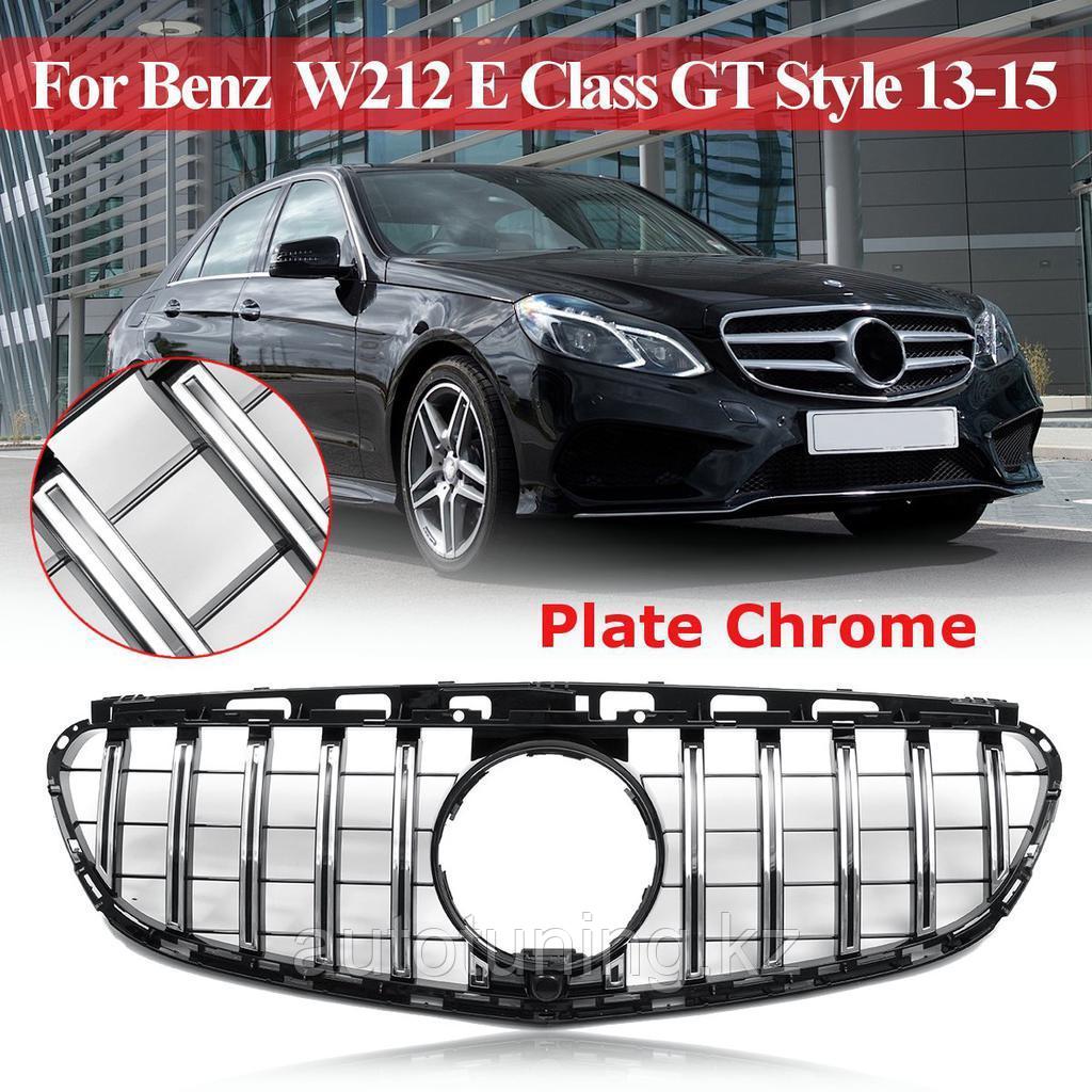 Решетка радиатора GT Style на Mercedes Benz W212 2013-2016 г. - фото 3 - id-p71536477