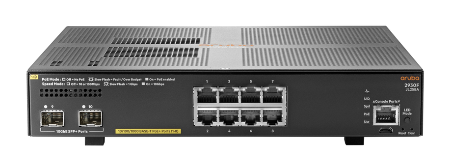 Коммутатор Aruba 2930F 8G PoE+ 2SFP+ Swch, фото 2