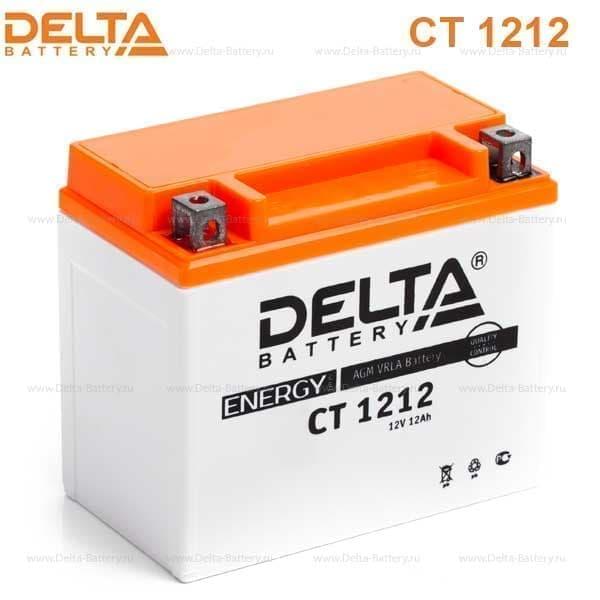Аккумулятор Delta CT 1212 (12V / 12Ah) [YTX12-BS,YTX14-BS] - фото 1 - id-p71538787