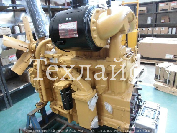 Двигатель Shanghai SC11CB184G2B1 / C6121ZG57 на бульдозер Shantui SD16