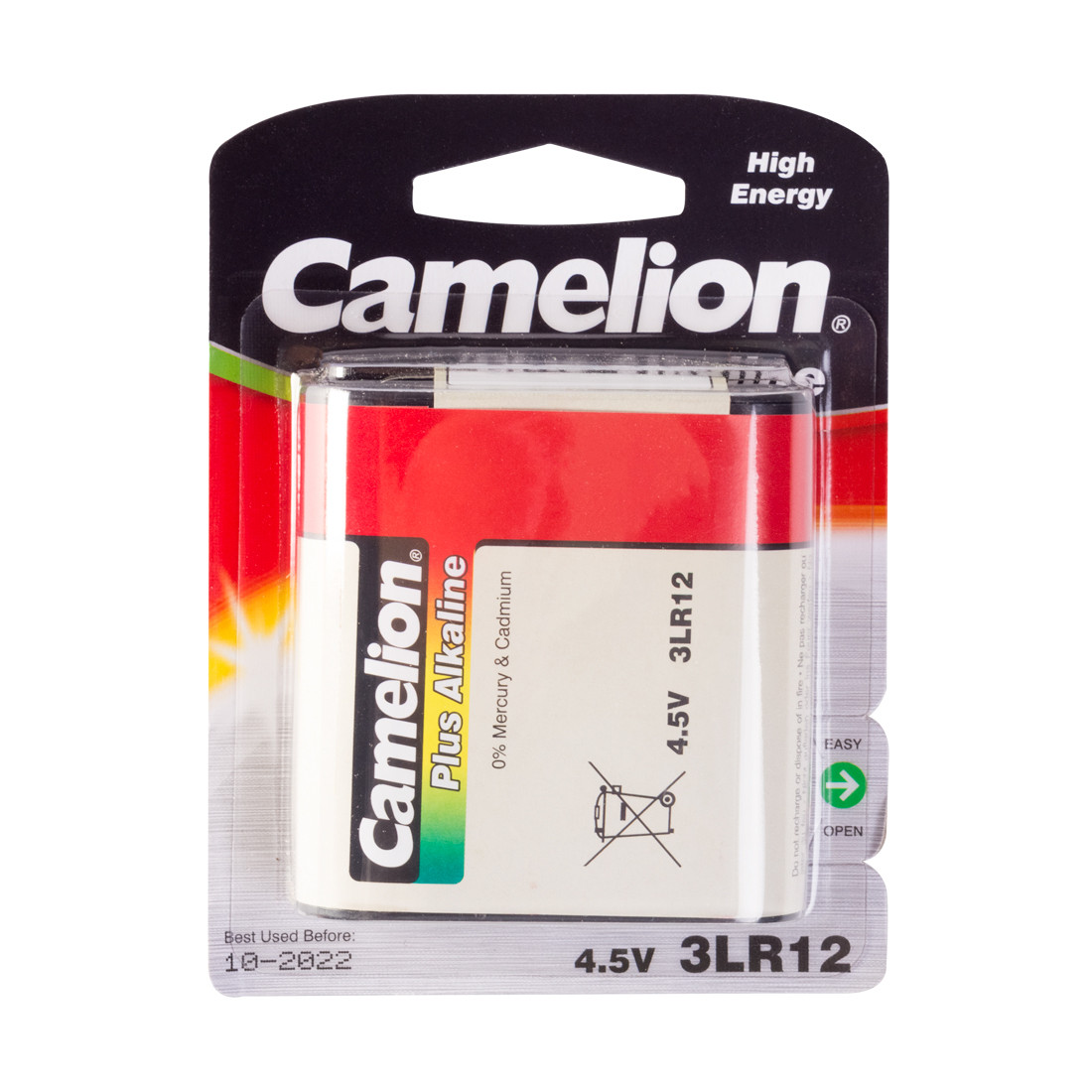 CAMELION 3LR12-BP1 Батарейка Plus Alkaline, 3LR12, 4.5V, 1 шт., Блистер