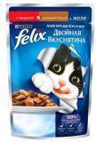 Felix Говядина и Птица Аппетитные кусочки Двойная вкуснятина Феликс Влажный корм для кошек, 85г