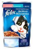 Felix Лосось и Форель Аппетитные кусочки Двойная вкуснятина Феликс Влажный корм для кошек, 85г