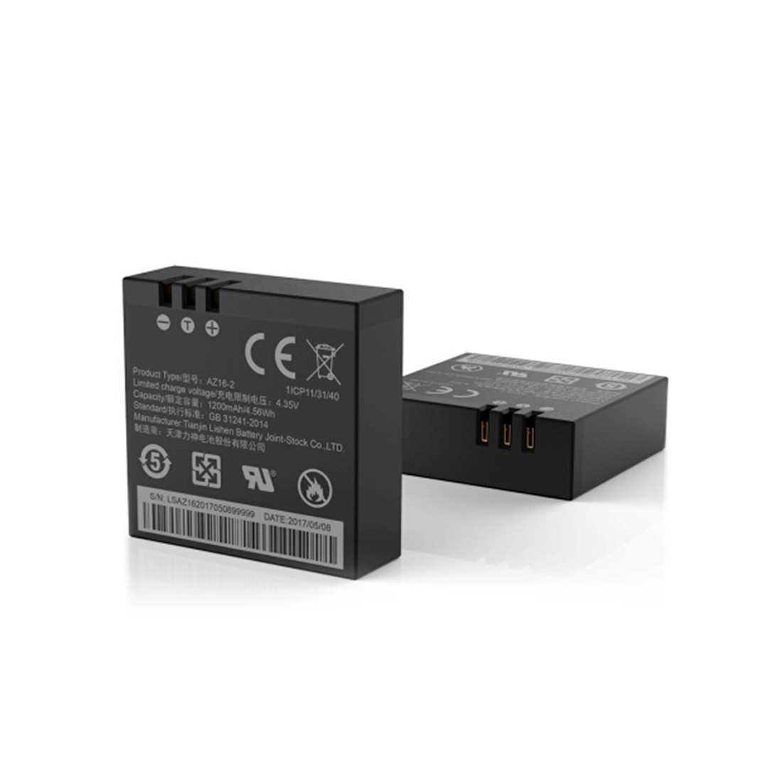 Батарея для Xiaomi Yi экшен камеры Xiaomi AZ13-2 1010mAh 3.7V Чёрный