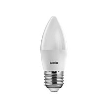 Camelion LED7-C35/845/E27 лампа светодиодная 7Вт, Тип колбы C35, Цвет. температура 4500К, холодный