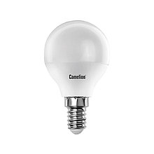 Camelion LED7-G45/830/E14 лампа светодиодная 7Вт, Тип колбы G45, Цвет. температура 3000К, Тёплый