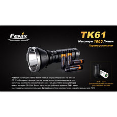 Фонарь светодиодный Fenix TK61, Cree XM-L2, 1000 Lm, фото 2