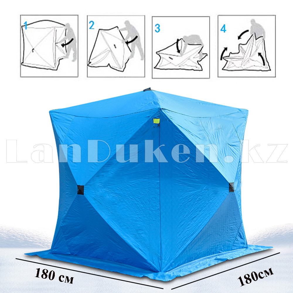 Зимняя палатка stinger 180 см x 180 см (синяя) - фото 1 - id-p71559666