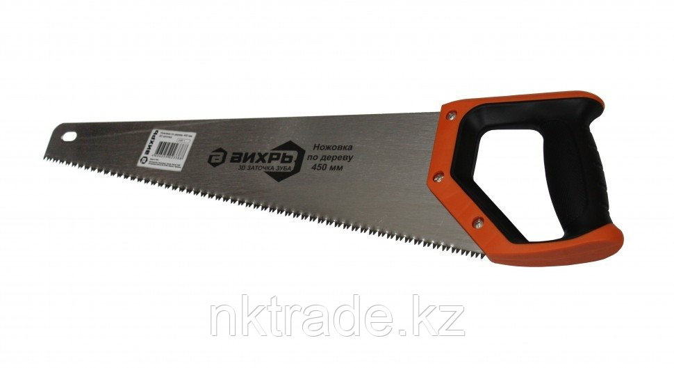 Ножовка по дереву ВИХРЬ 450 мм 3D заточка - фото 3 - id-p71562364