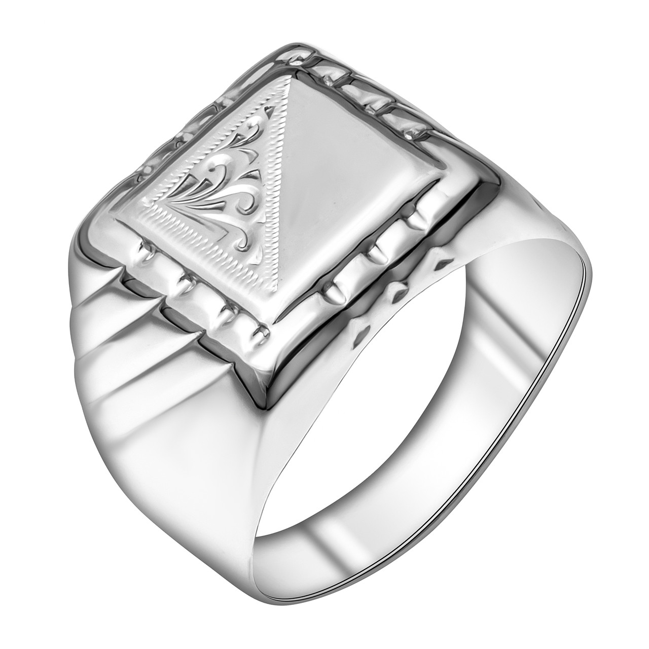 Серебряное кольцо AQUAMARINE (#466122)