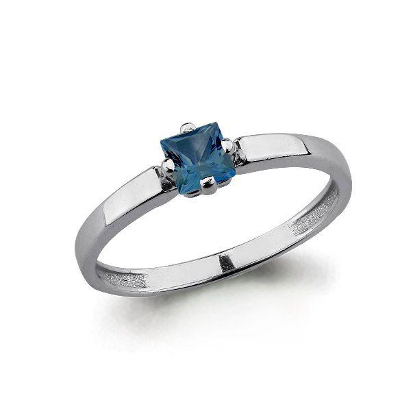Серебряное кольцо с топазом лондон AQUAMARINE (#697743)