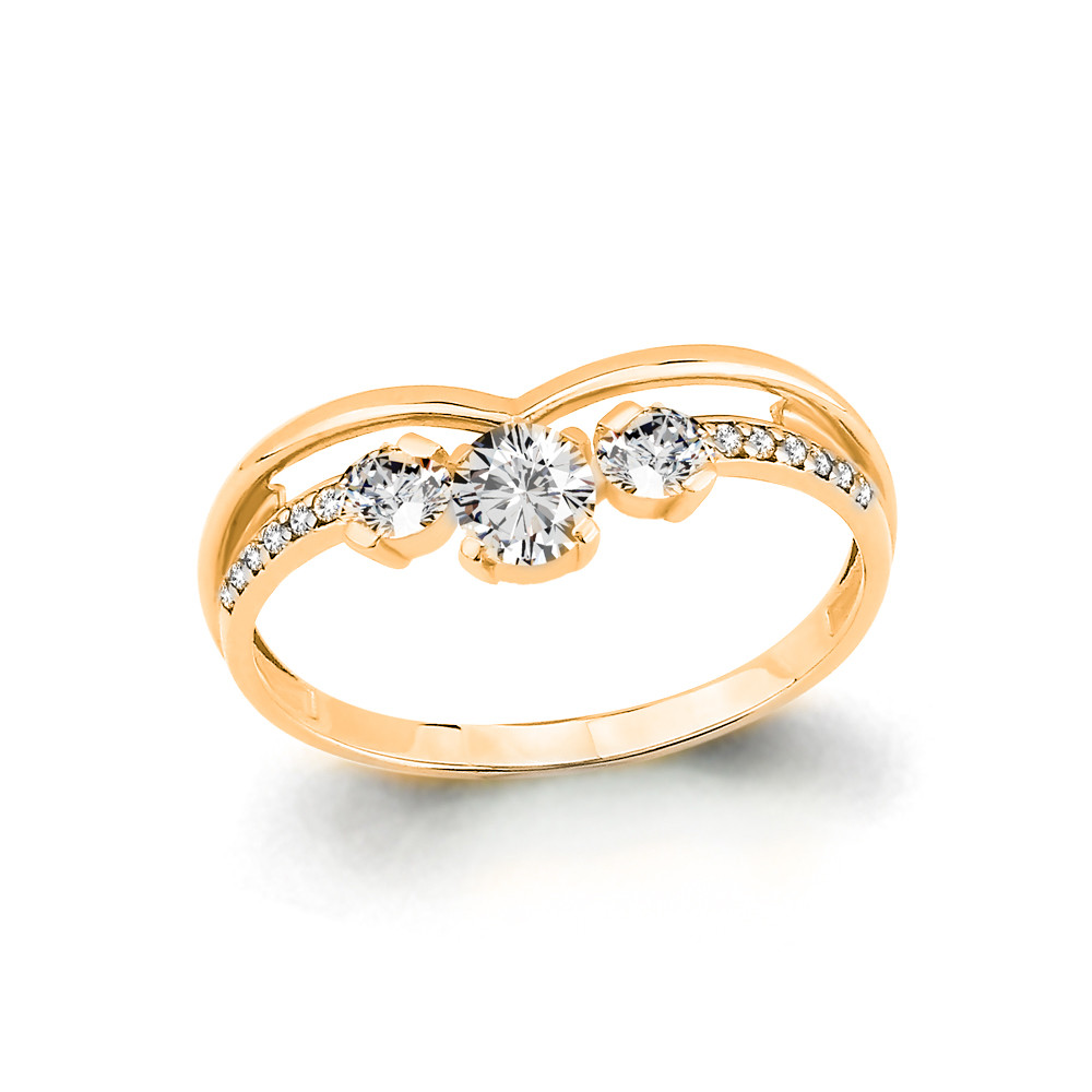 Серебряное кольцо с фианитом AQUAMARINE (#708756)