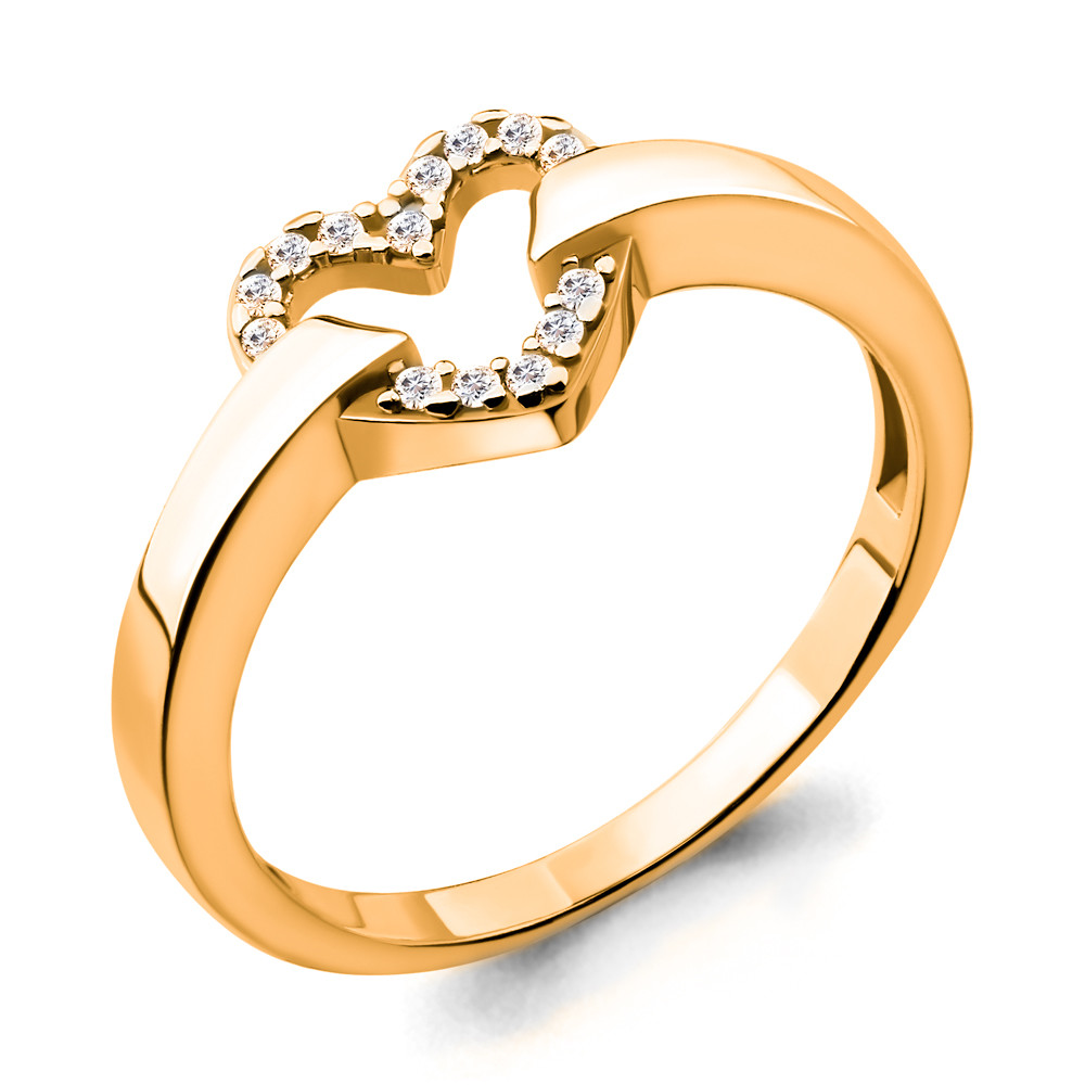 Серебряное кольцо с фианитом AQUAMARINE (#701378)