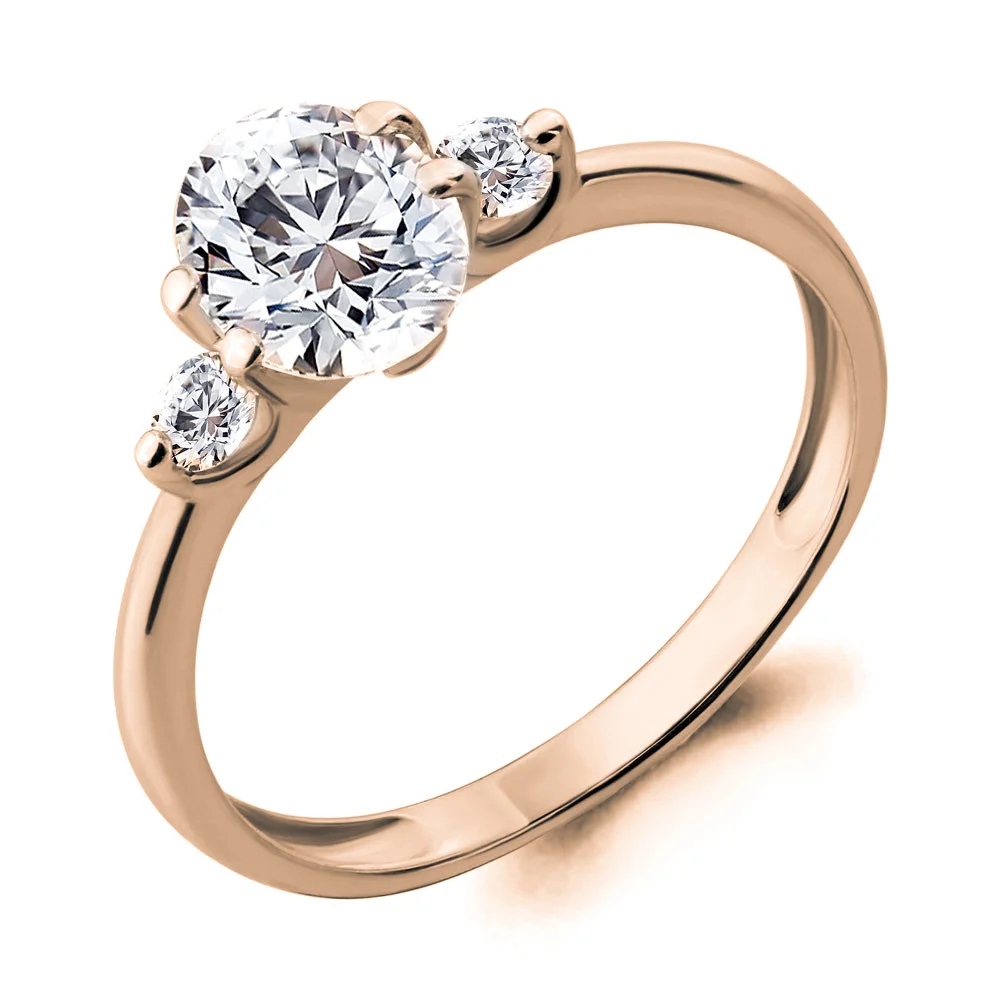 Серебряное кольцо с фианитом AQUAMARINE (#712122)