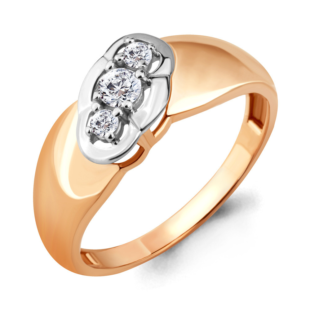 Серебряное кольцо с фианитом AQUAMARINE (#712118)