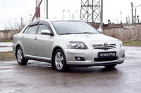 Накладки на передние фары (реснички) Toyota Avensis 2003-2008, фото 2
