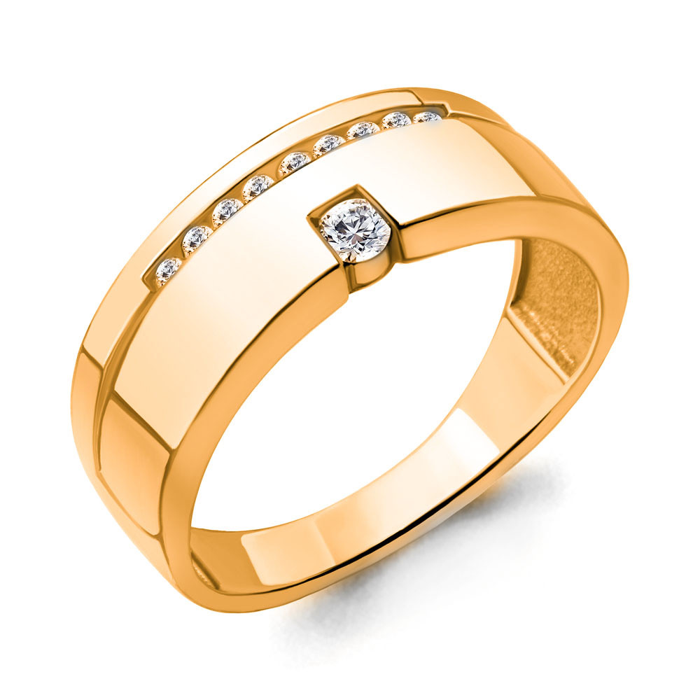 Серебряное кольцо с фианитом AQUAMARINE (#705926)