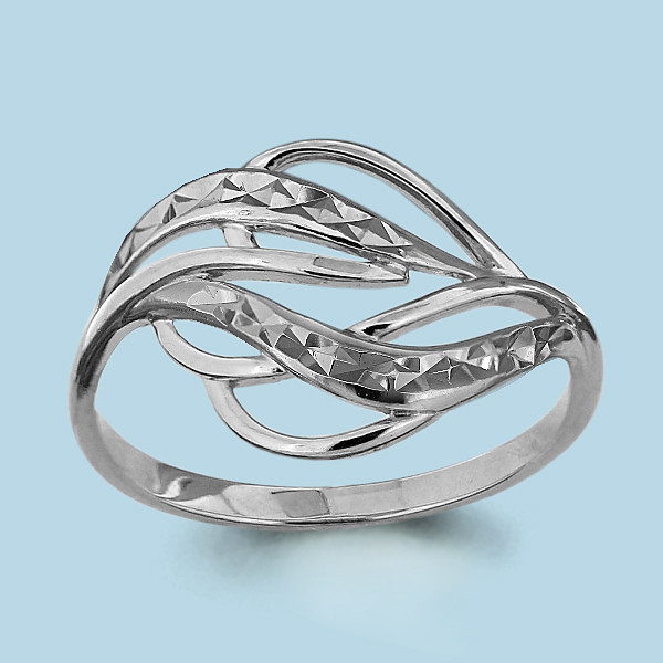 Серебряное кольцо AQUAMARINE (#703749)