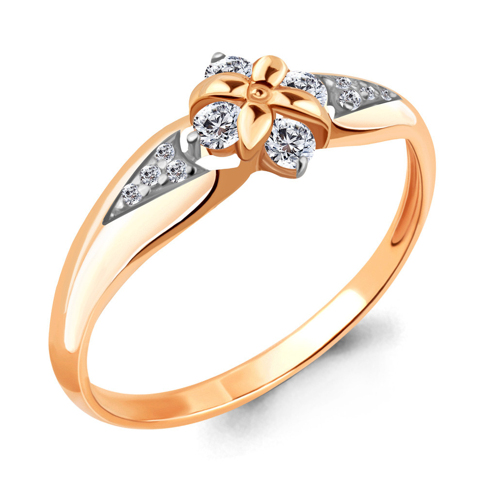 Серебряное кольцо с фианитом AQUAMARINE (#712269)