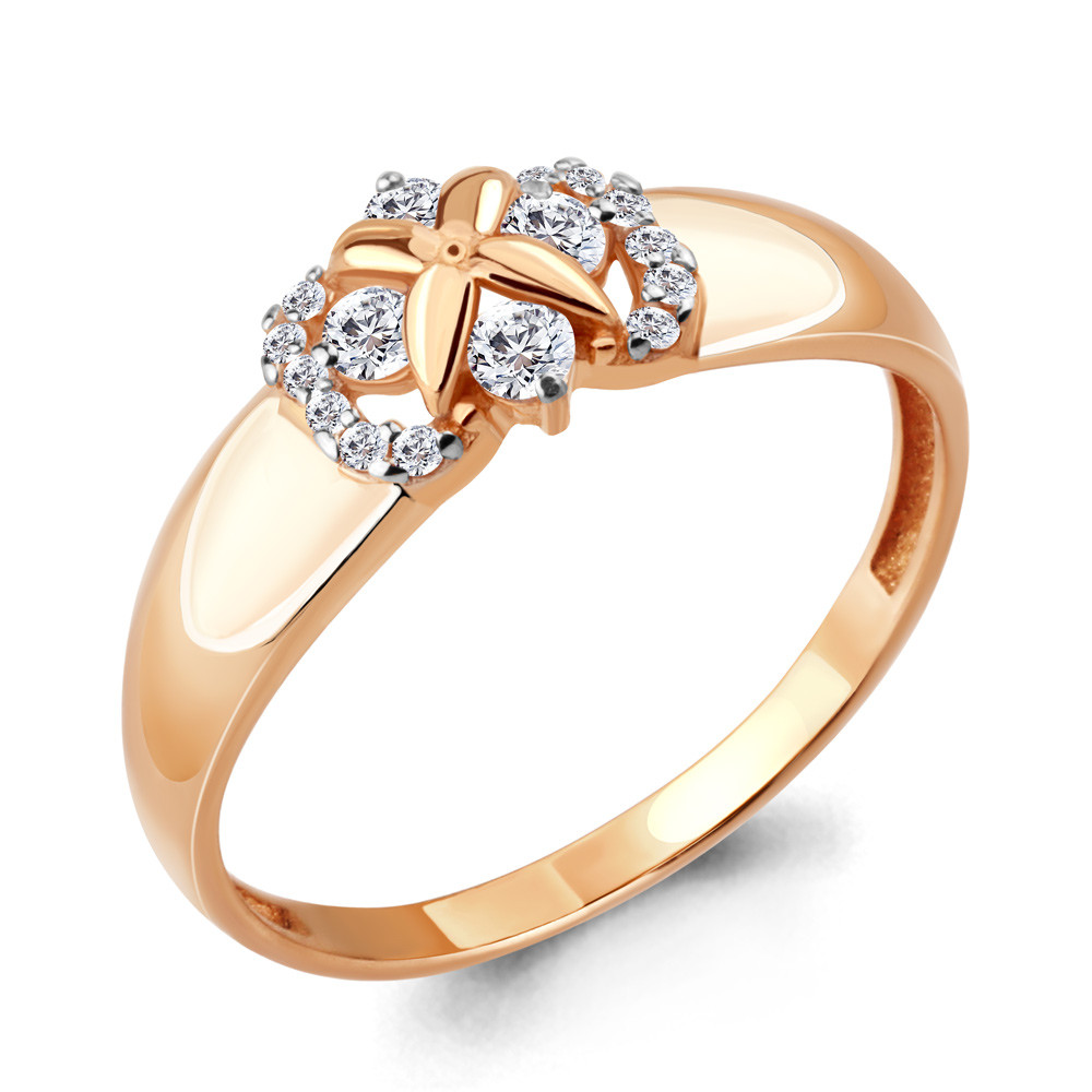 Серебряное кольцо с фианитом AQUAMARINE (#708765)