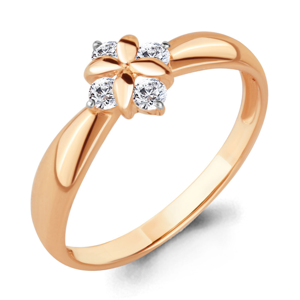 Серебряное кольцо с фианитом AQUAMARINE (#706623)