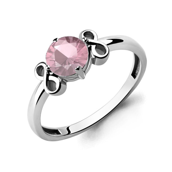 Серебряное кольцо с фианитом AQUAMARINE (#657285)