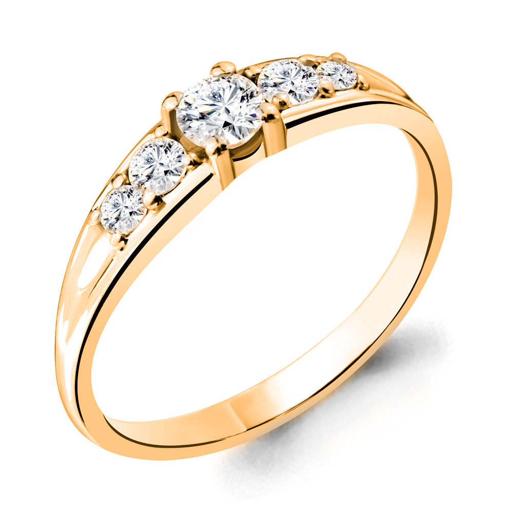 Серебряное кольцо с фианитом swarovski AQUAMARINE (#712247)