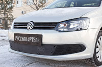 Зимняя заглушка решетки переднего бампера Volkswagen Polo V 2009-, фото 2