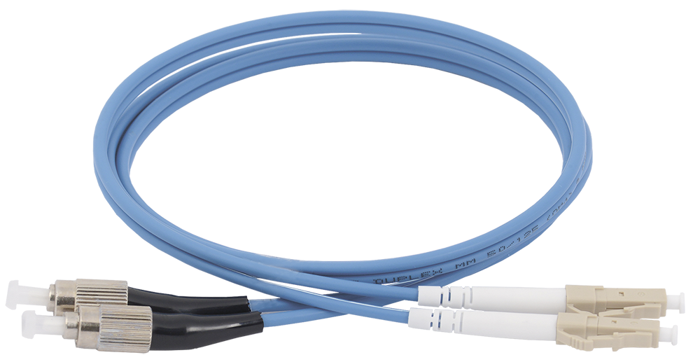 ITK FPC5004-FCU-LCU-C2L-1M Оптический коммутационный соединительный шнур (патч-корд), MM, 50/125 (OM4), FC/UPC-LC/UPC, (Duplex), 1м