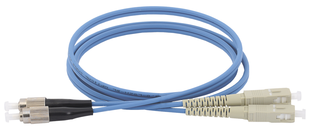 ITK FPC5004-SCU-FCU-C2L-10M Оптический коммутационный соединительный шнур (патч-корд), MM, 50/125 (OM4), SC/UPC-FC/UPC, (Duplex), 10м