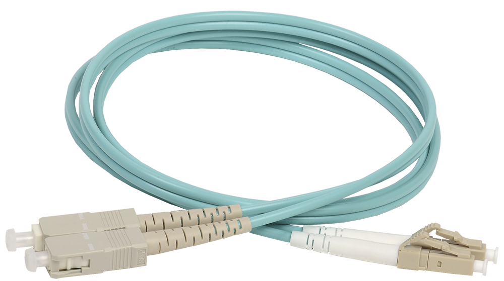 ITK FPC5003-LCU-SCU-C2L-25M Оптический коммутационный соединительный шнур (патч-корд), MM, 50/125 (OM3), LC/UPC-SC/UPC, (Duplex), 25м