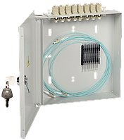 ITK FOBX8-N-8SCUS04 Оптический настенный распределительный кросс укомплектованный: SC (Simplex) 8шт, (OM4)