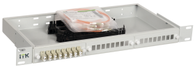 ITK FOBX24-1U-8SCUS50 1U Оптический распределительный кросс укомплектованный: SC (Simplex) 8шт, (OM2)