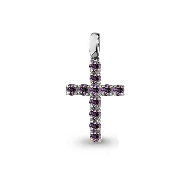 Серебряная подвеска с аметистом AQUAMARINE #640776