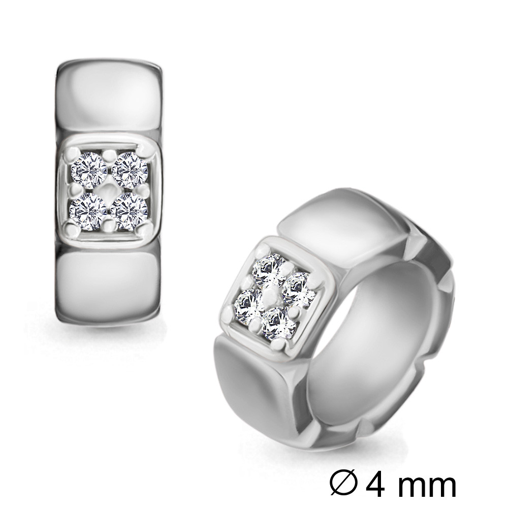 Серебряная подвеска с фианитом AQUAMARINE #711866