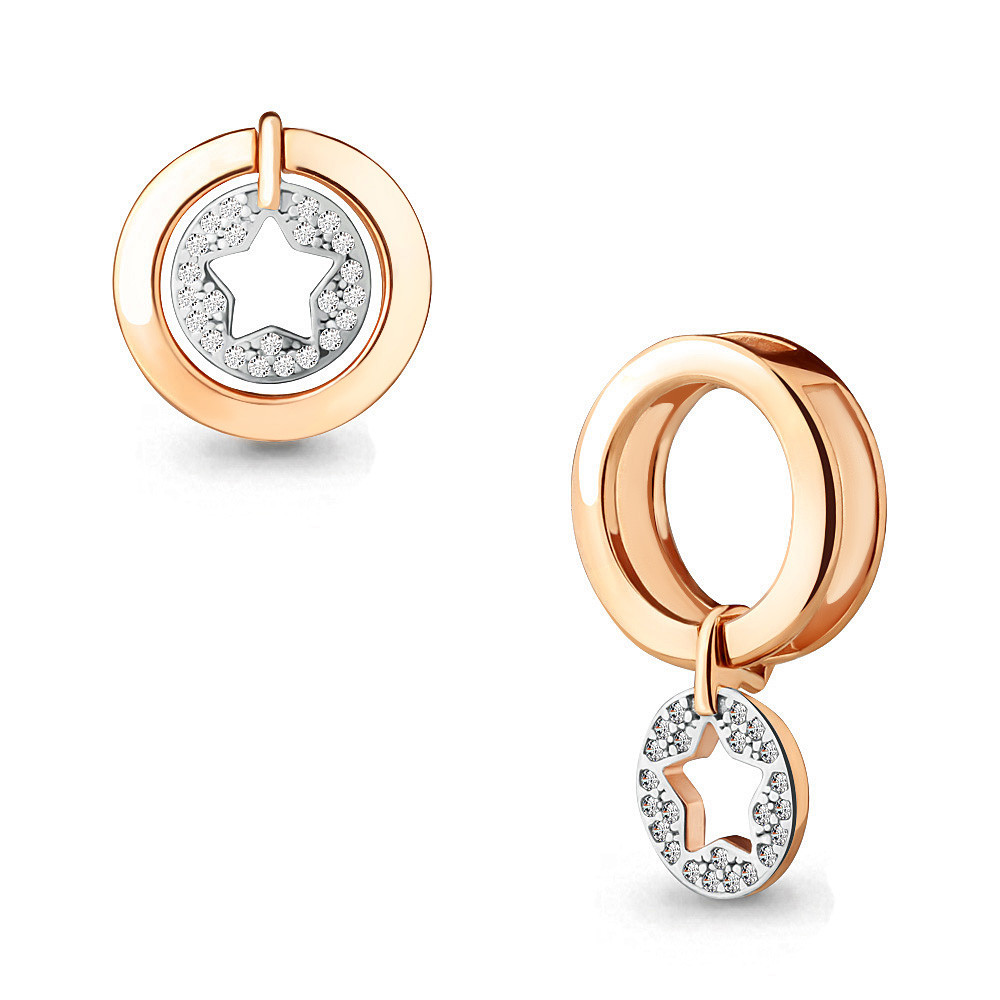 Серебряная подвеска с фианитом AQUAMARINE #712289