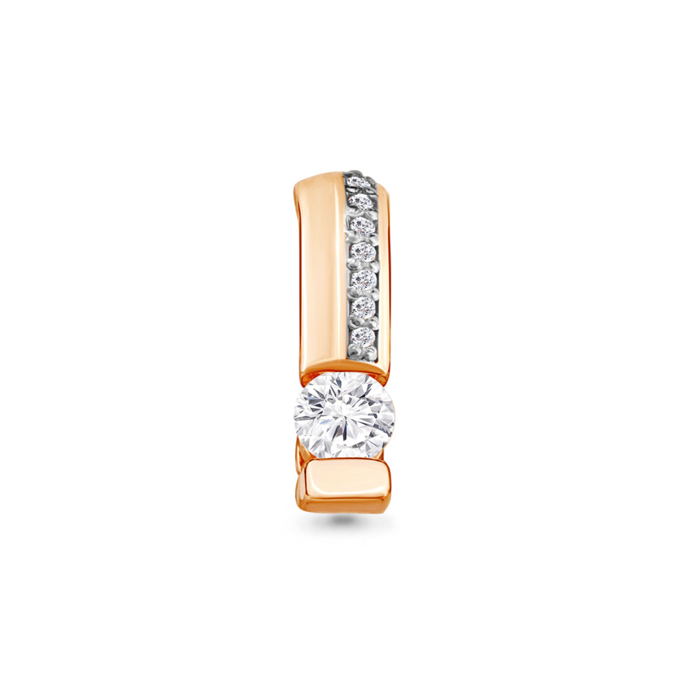 Серебряная подвеска с фианитом Swarovski и фианитом AQUAMARINE #706498