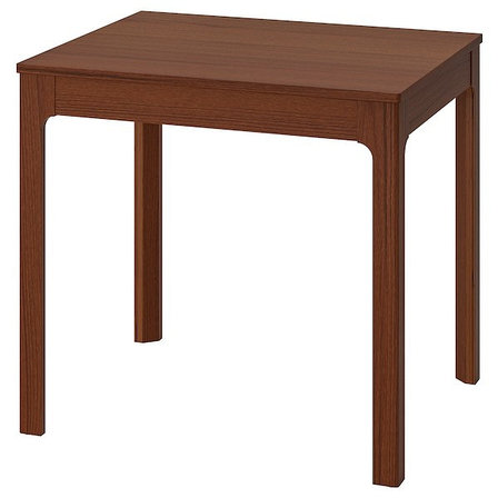 Стол раздвижной ЭКЕДАЛЕН коричневый, 80/120x70 см ИКЕА IKEA, фото 2
